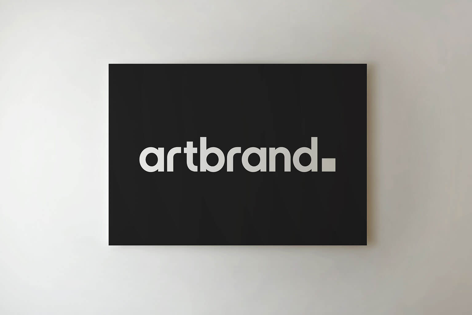 Artbrand, graphic identity, logo, stationery, poster ad for an art gallery